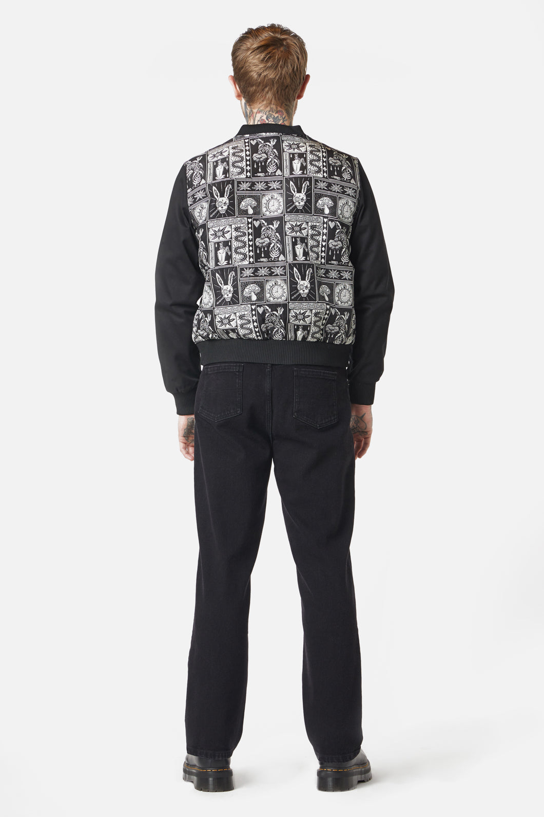 Dangerfield - No Way Out Bomber Jacket - black-white