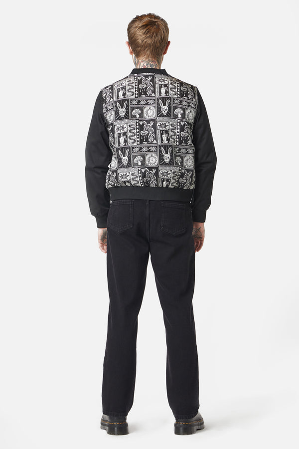 Dangerfield - No Way Out Bomber Jacket - black-white