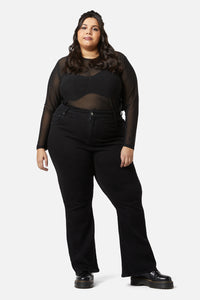 Dangerfield - Lilith Curve Flare Jeans - black