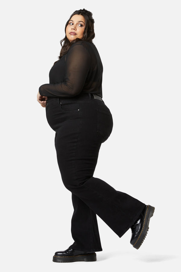 Dangerfield - Lilith Curve Flare Jeans - black