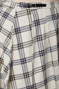 Dangerfield - Curve Crescent Trtn Pleat Skrt - beige
