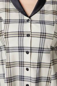 Dangerfield - Curve Crescent Trtn L/Slve Drs - beige