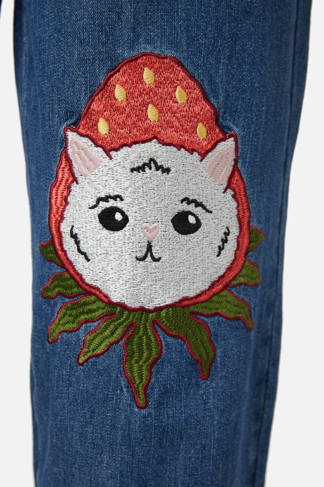 Dangerfield - Strawberry Patch Peg Leg Jeans - blue