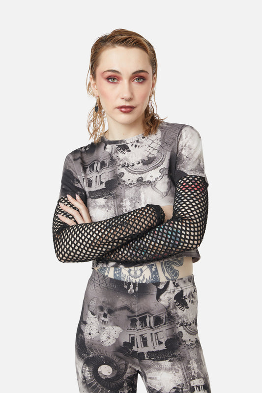 Dangerfield - Blackfriars Layered Top - black