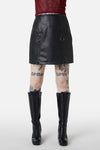Dangerfield - Guarded Pu Skirt - black