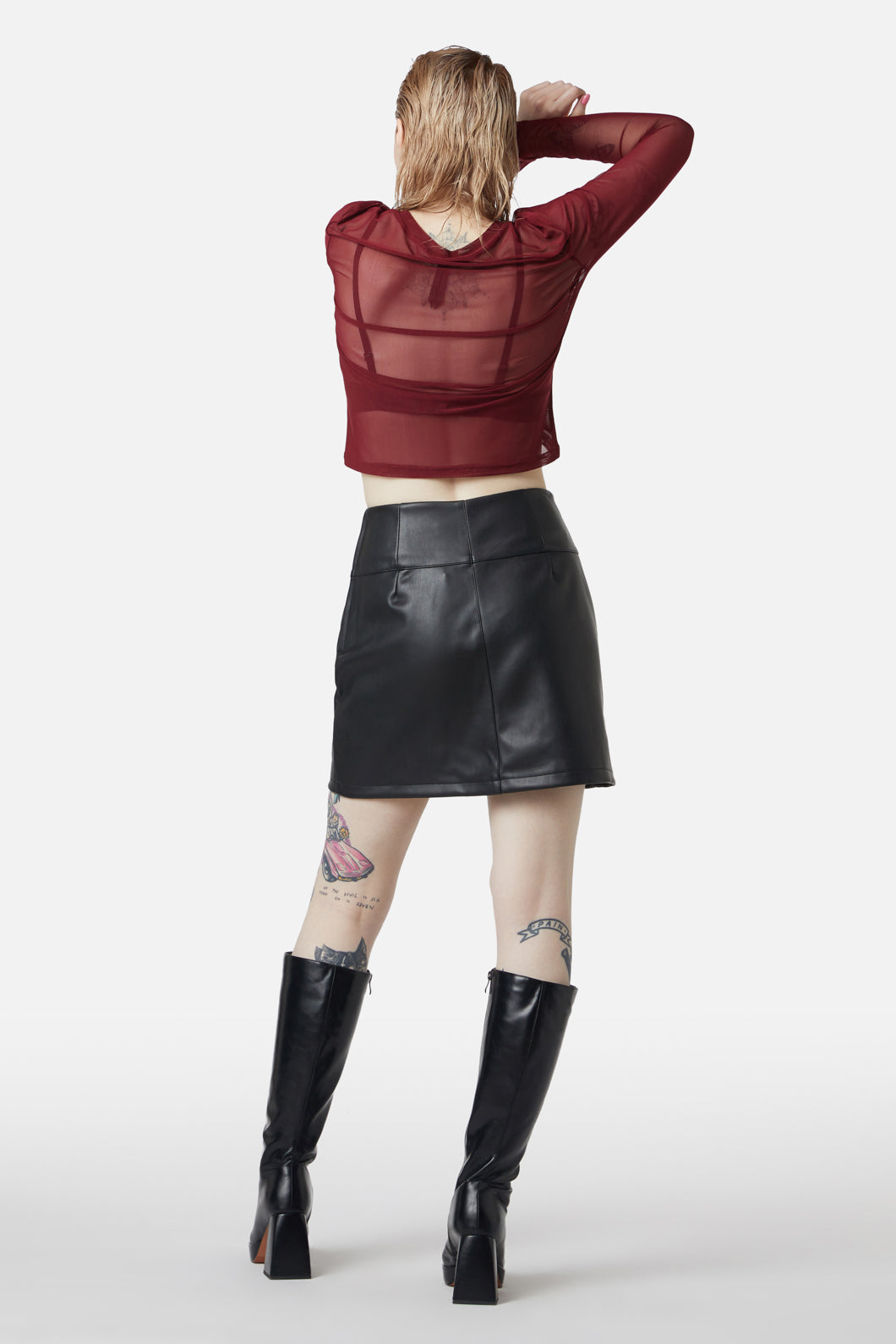 Dangerfield - Guarded Pu Skirt - black