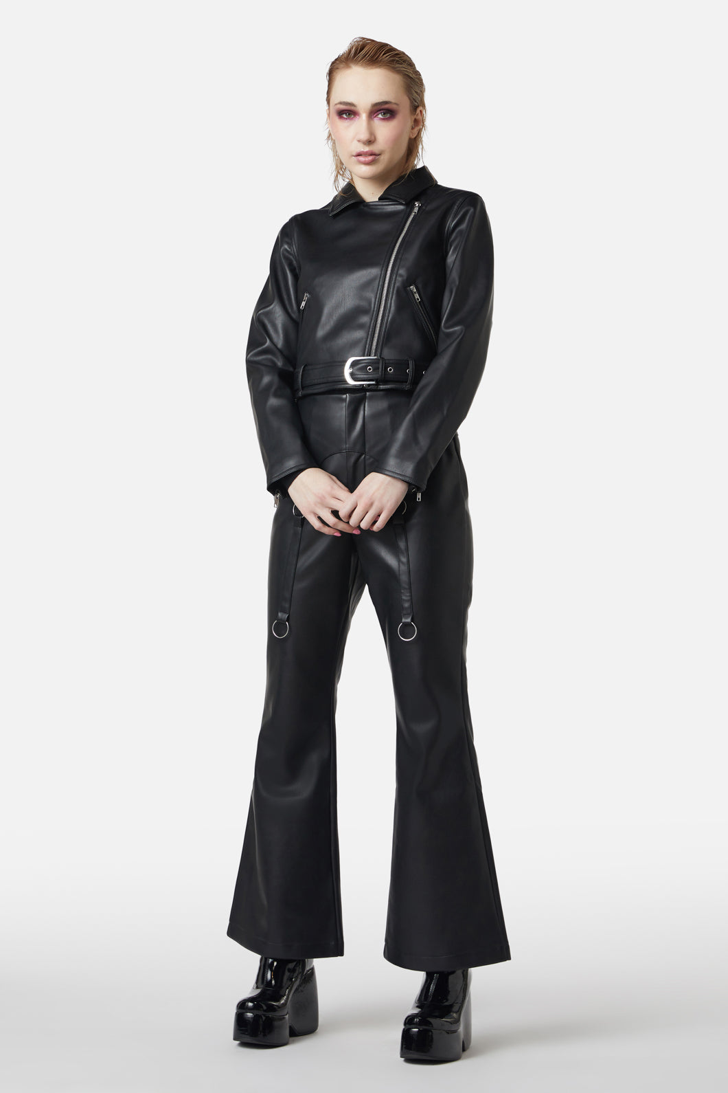 Dangerfield - Ornate Metal Pu Jacket - black