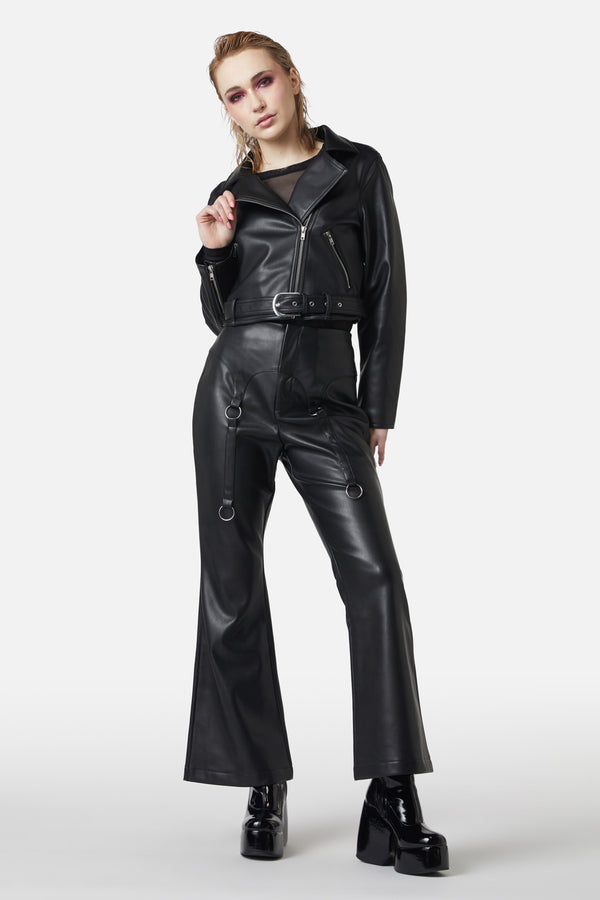 Dangerfield - Ornate Metal Pu Jacket - black