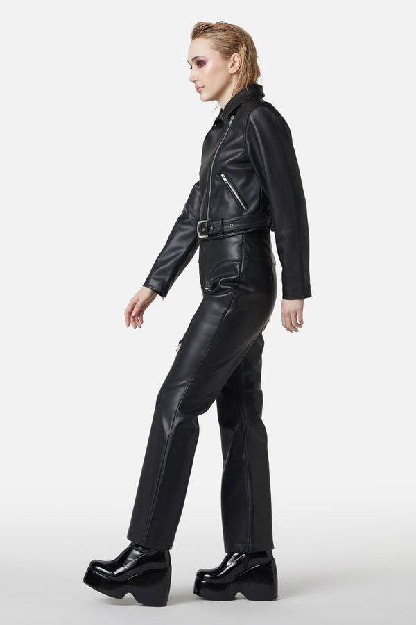 Dangerfield - Ornate Metal Pu Jacket - black