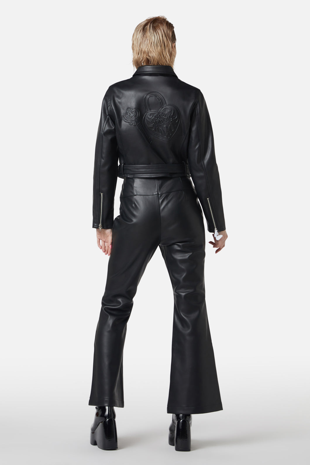 Dangerfield - Ornate Metal Pu Jacket - black