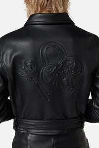 Dangerfield - Ornate Metal Pu Jacket - black