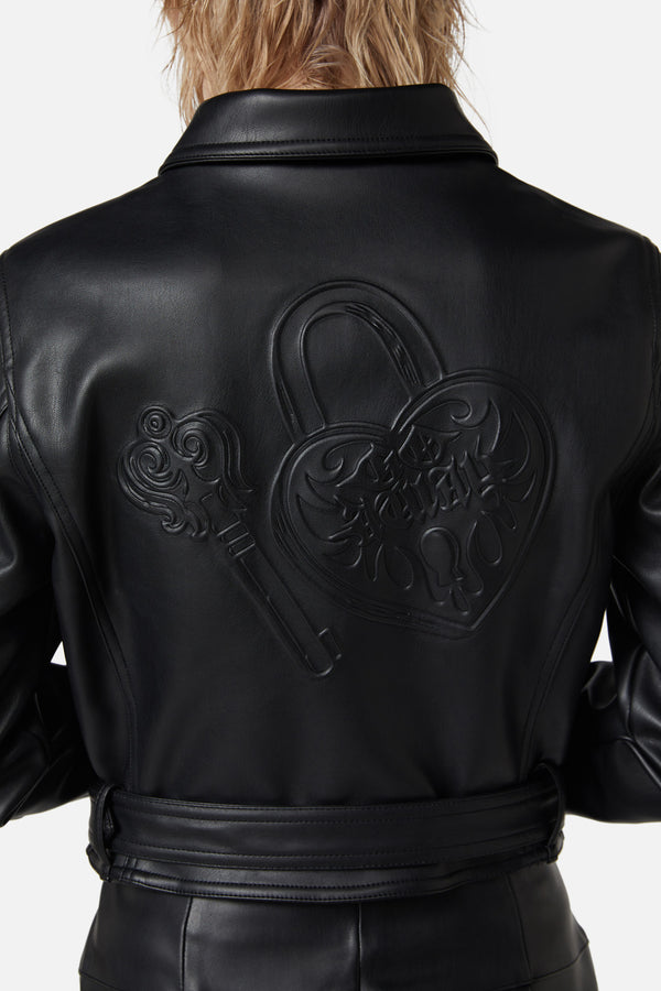 Dangerfield - Ornate Metal Pu Jacket - black