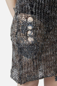 Dangerfield - Misery Distressed Knit Dress - black