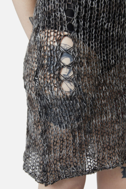 Dangerfield - Misery Distressed Knit Dress - black