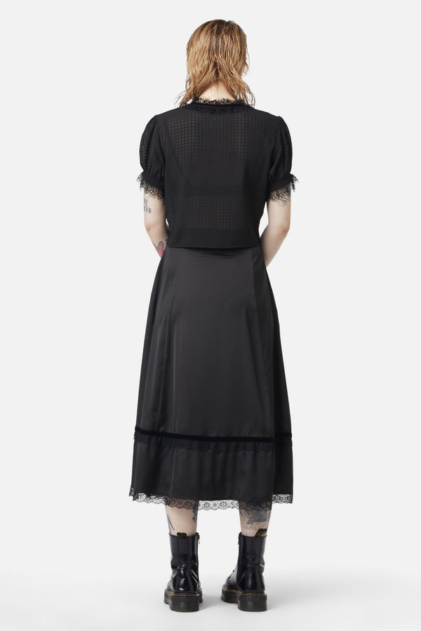 Dangerfield - Time Passing Romantic Lace Blouse - black