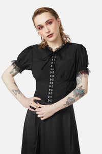 Dangerfield - Time Passing Romantic Lace Blouse - black