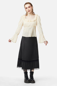 Dangerfield - All Of White Sheer Blouse - cream