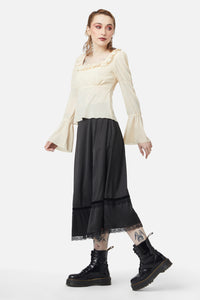 Dangerfield - All Of White Sheer Blouse - cream