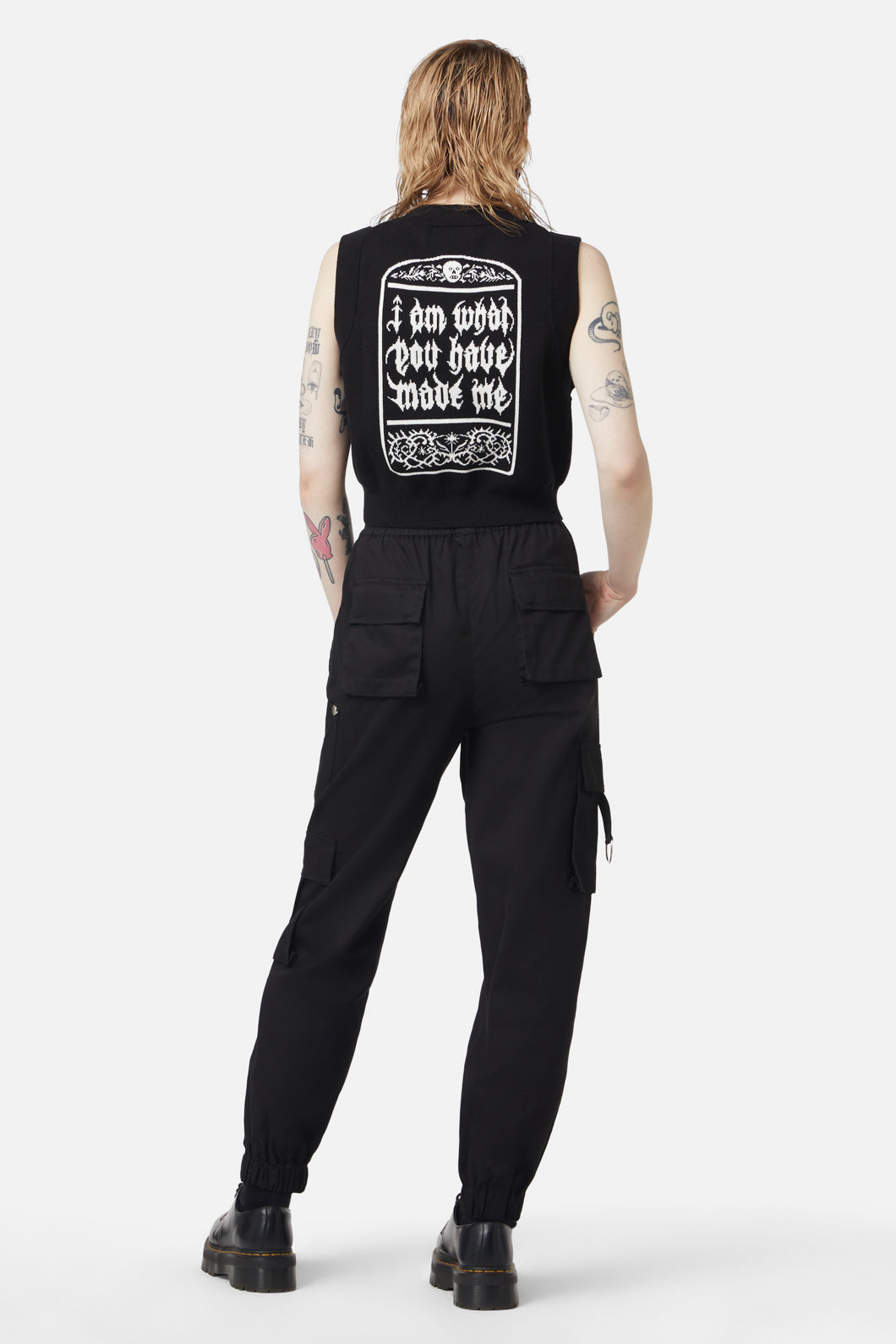 Dangerfield - Til Death Button Vest - black