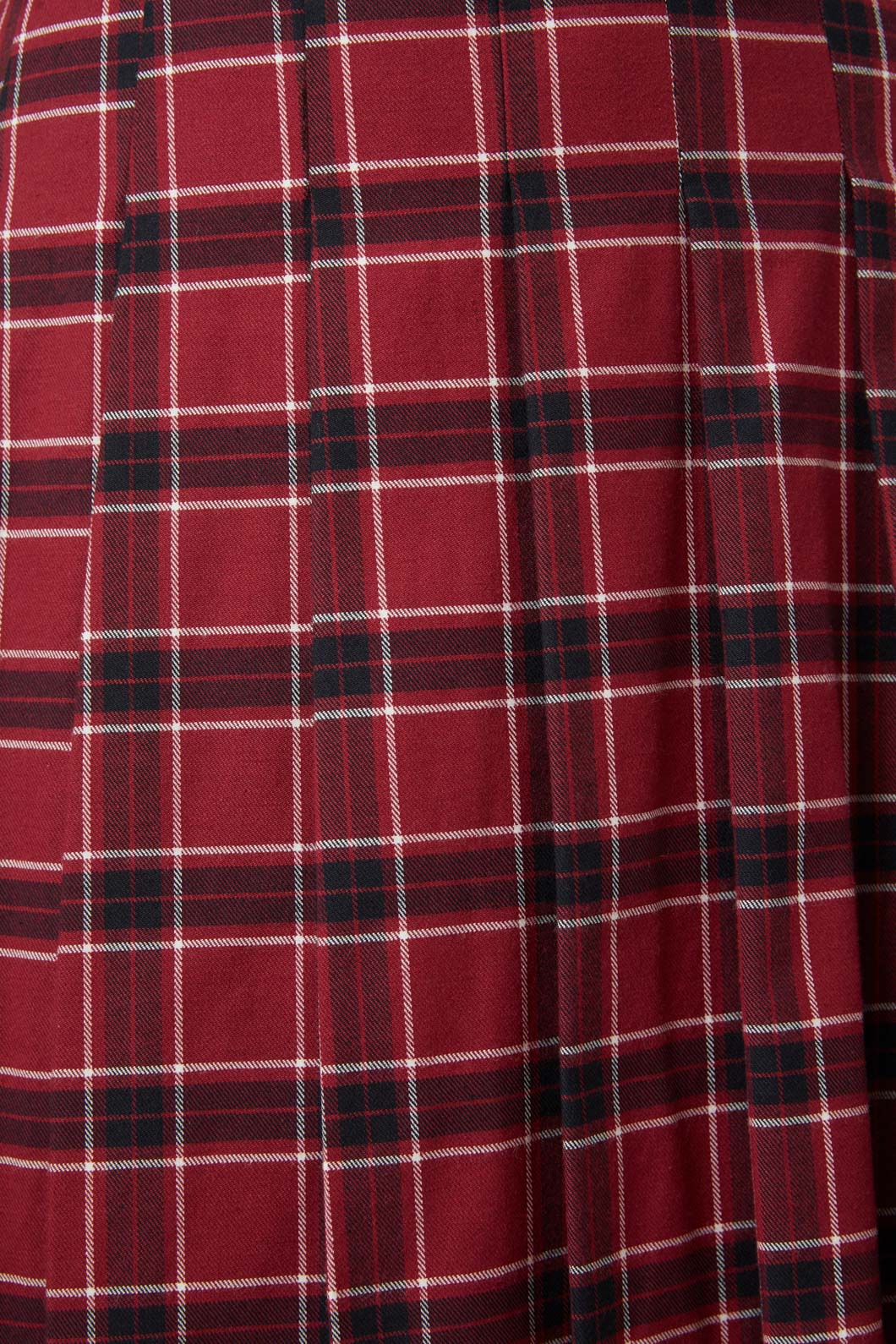 Dangerfield - Revenge Tartan Pleated Skirt - maroon