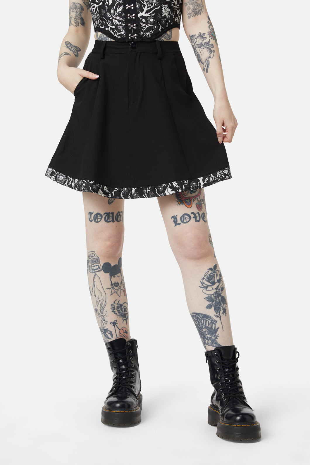 Dangerfield - Repentance Circle Skirt - black