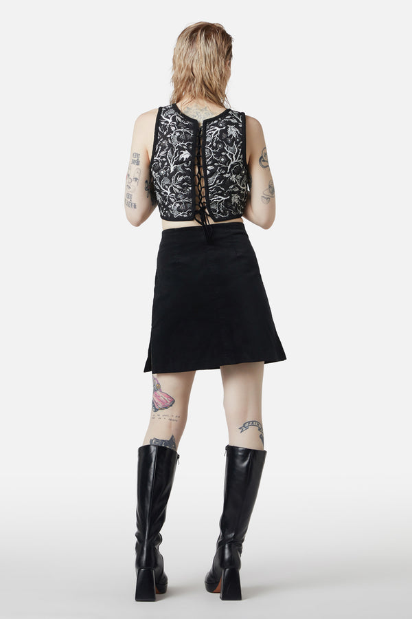Dangerfield - At The Alter Mini Skirt - black