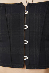 Dangerfield - High Society Tartan Corset - black