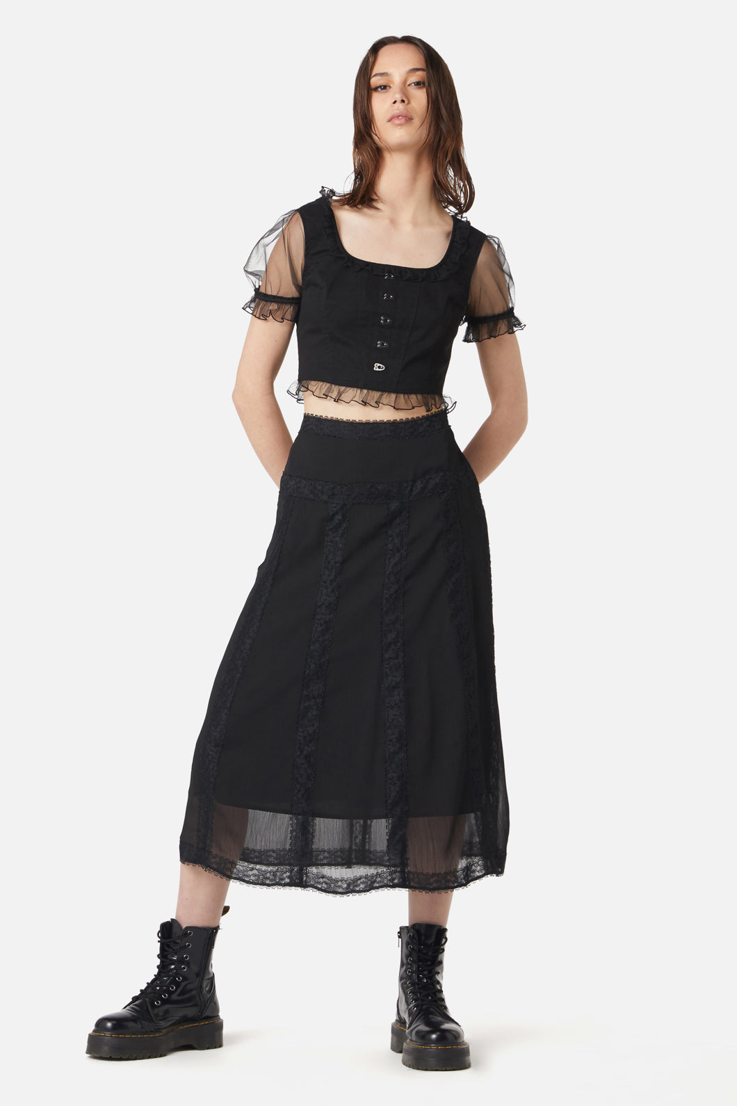 Dangerfield - Wild Dive Corset Top - black