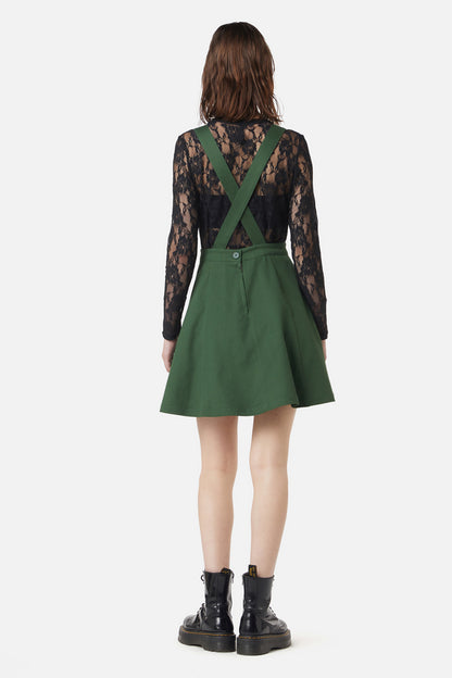 Dangerfield - Unity Bib & Brace Pinafore - green