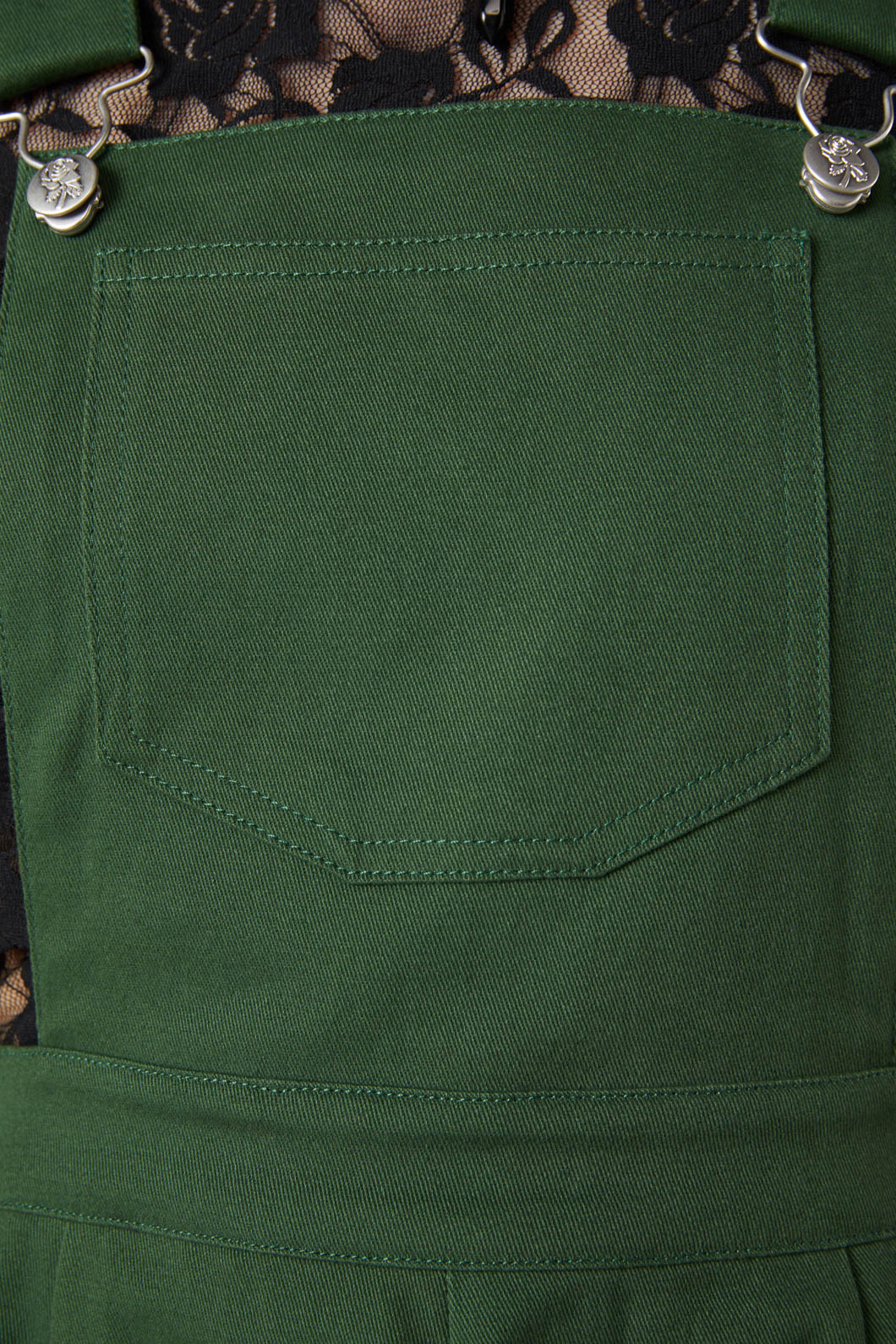 Dangerfield - Unity Bib & Brace Pinafore - green