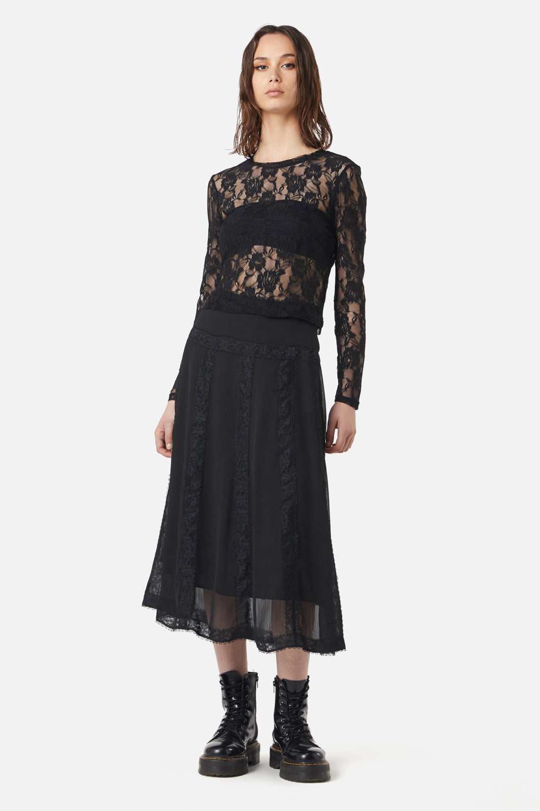 Dangerfield - The Manor Lace Top - black