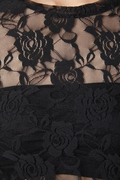 Dangerfield - The Manor Lace Top - black