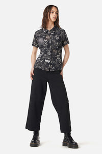 Dangerfield - Lover's Departure Printed Blouse - black