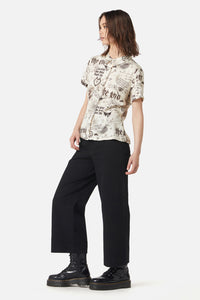 Dangerfield - Lover's Departure Printed Blouse - beige
