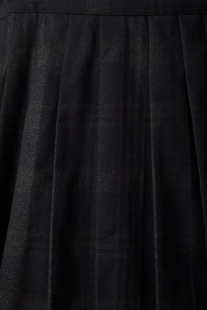 Dangerfield - High Society Pleated Tartan Skirt - black