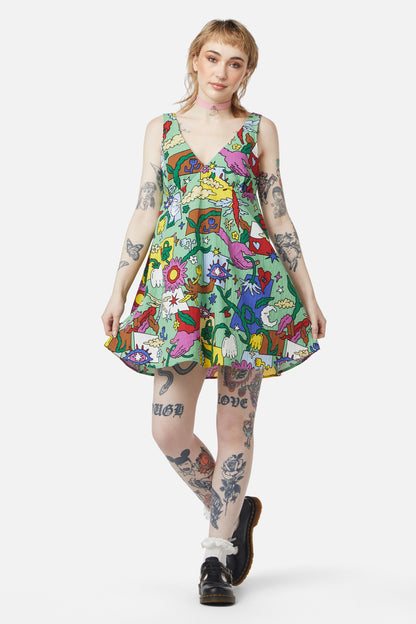 Dangerfield - I Spy Dress - multi