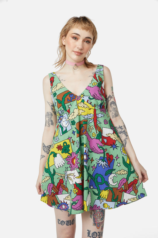 Dangerfield - I Spy Dress - multi
