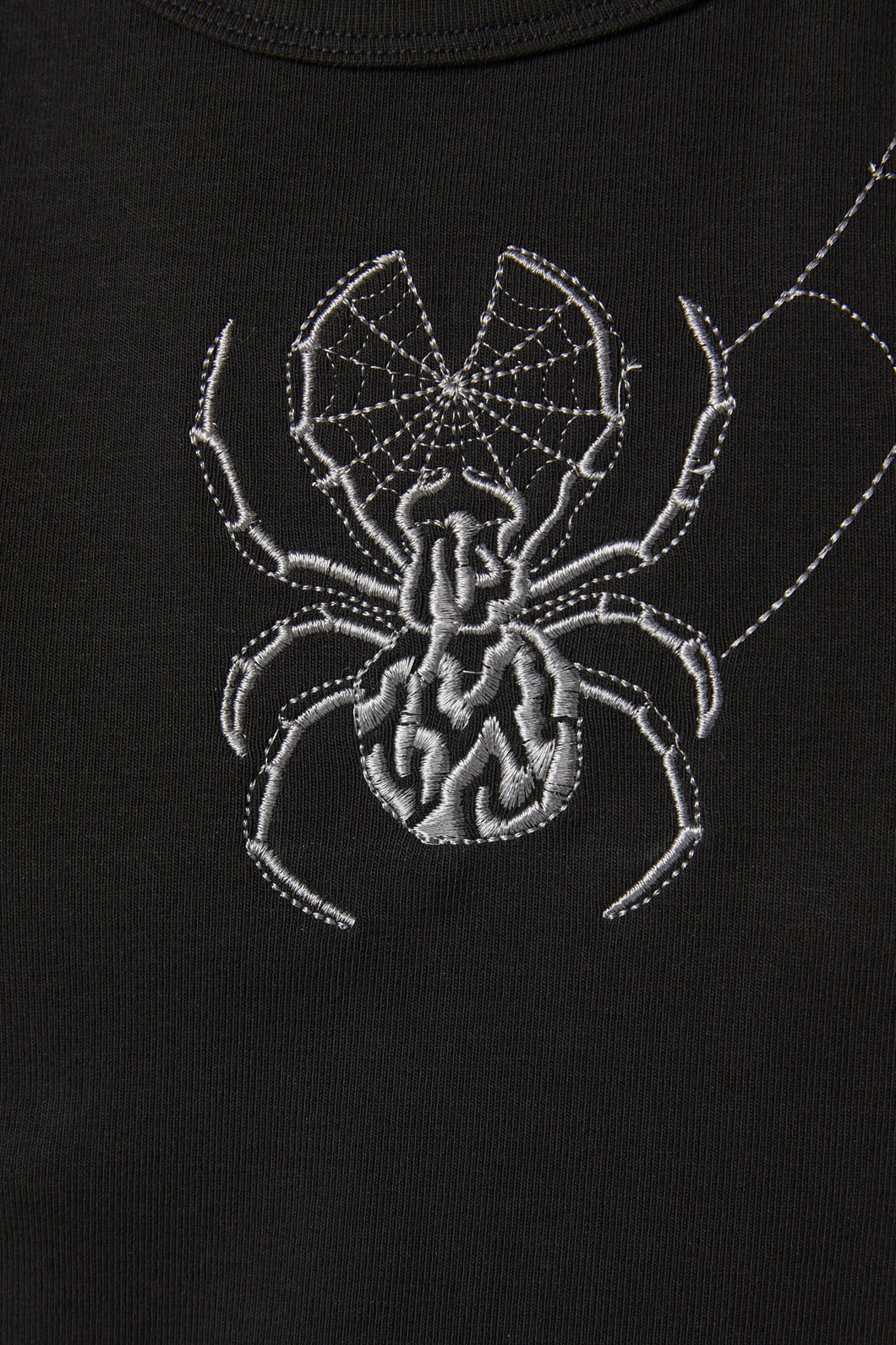 Dangerfield - Cobweb Embroidered Tank - black