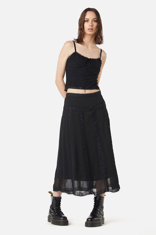 Dangerfield - The Manor Lace Tank - black
