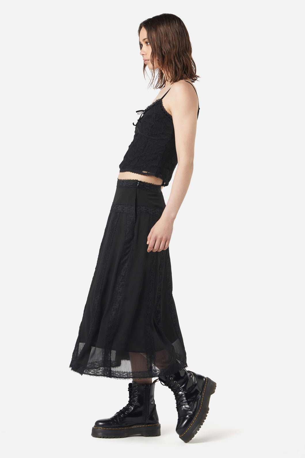Dangerfield - The Manor Lace Tank - black