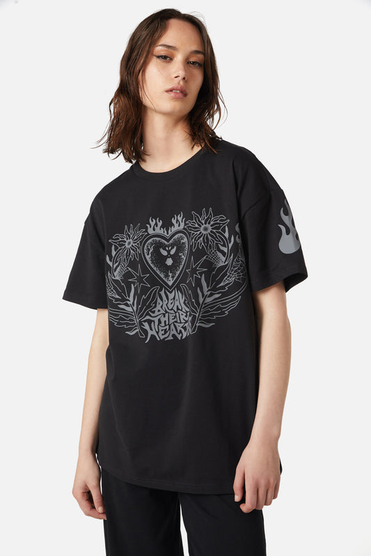 Dangerfield - Break Their Hearts Distressed Tee - black