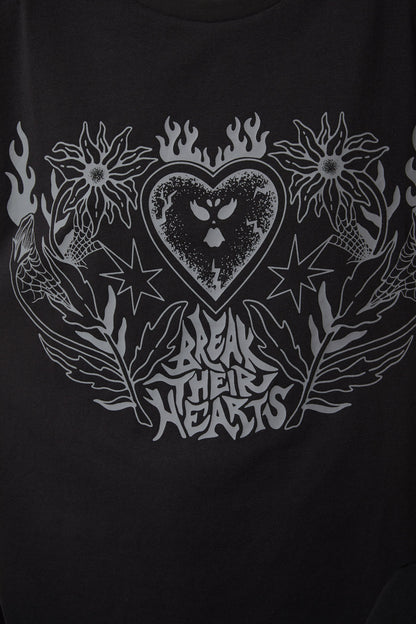 Dangerfield - Break Their Hearts Distressed Tee - black