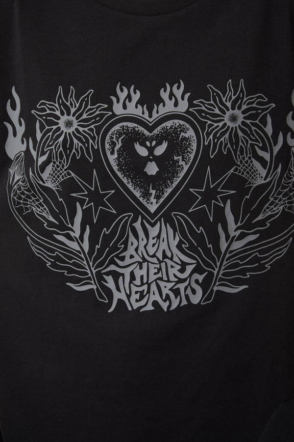 Dangerfield - Break Their Hearts Distressed Tee - black