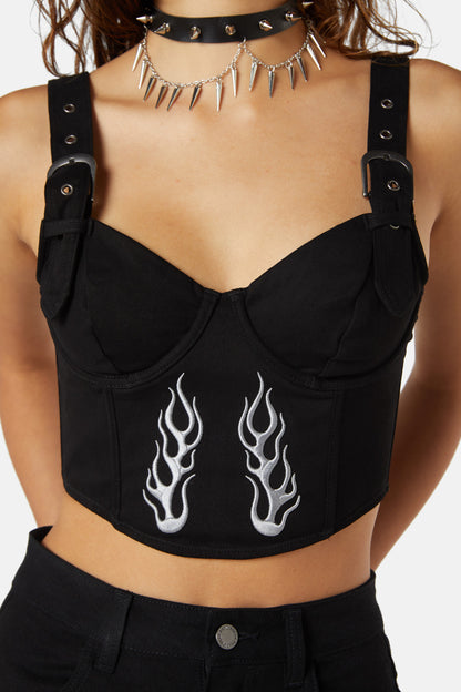Dangerfield - Naked Flame Corset - black