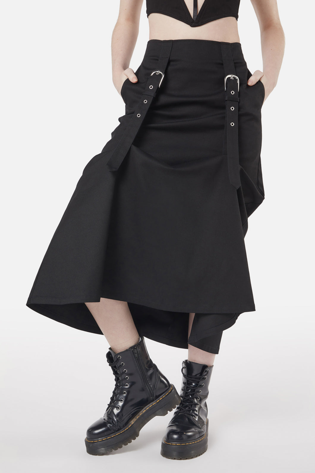 Dangerfield - Industrial Hybrid Strap Skirt - black