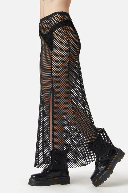 Dangerfield - Industrial Hybrid Mesh Skirt - black