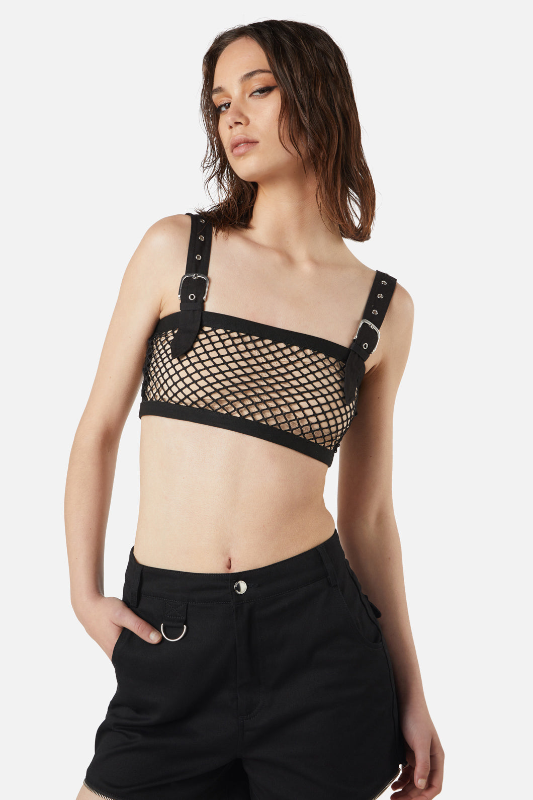 Dangerfield - Industrial Hybrid Mesh Crop Tank - black