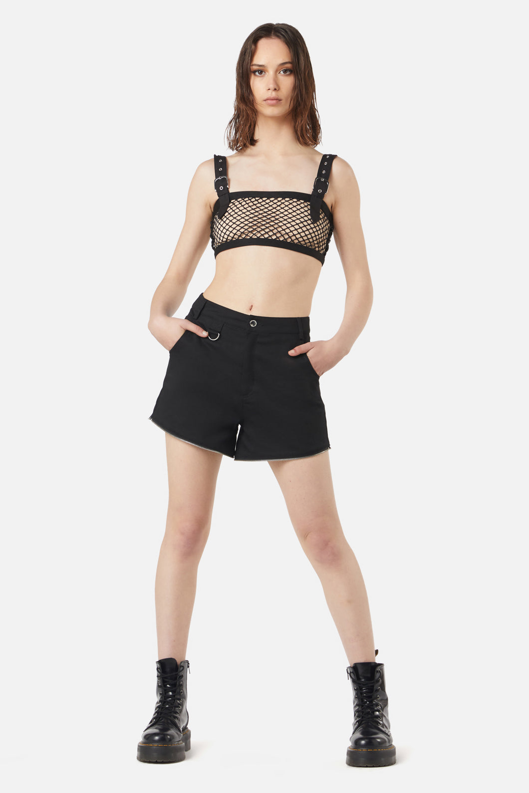 Dangerfield - Industrial Hybrid Mesh Crop Tank - black