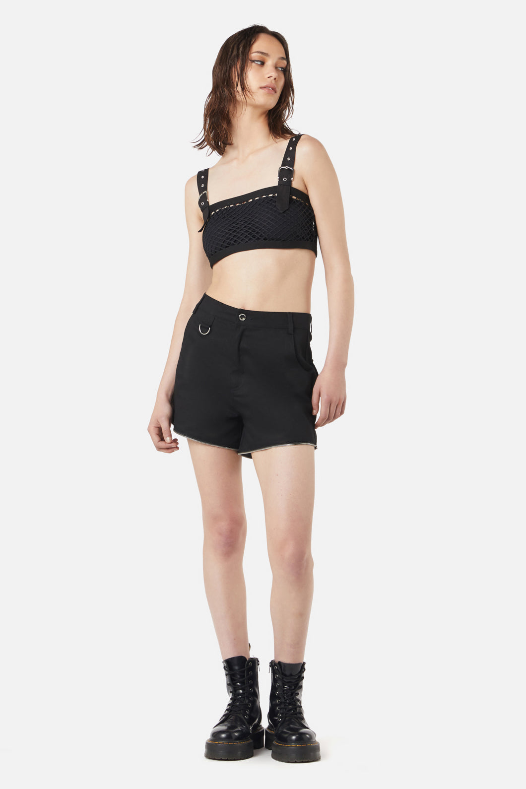 Dangerfield - Industrial Hybrid Mesh Crop Tank - black