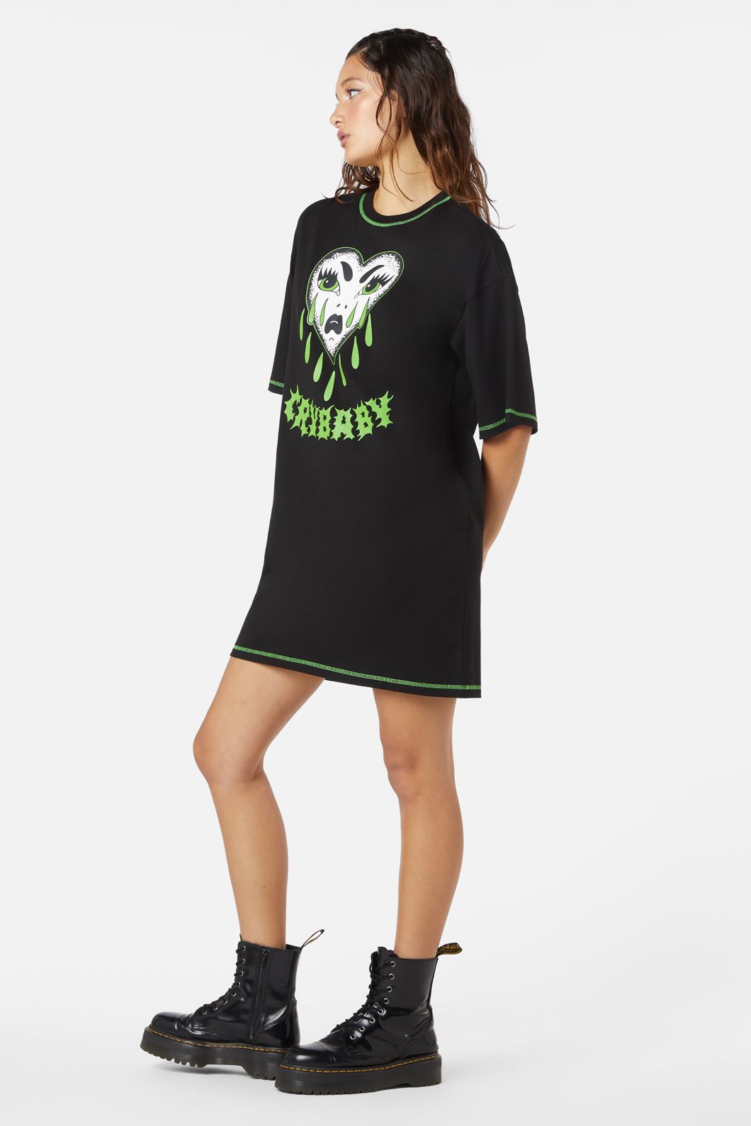 Dangerfield - Cry Baby Tshirt Dress - black